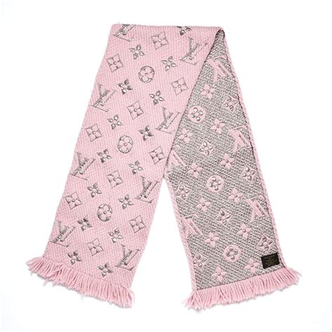 louis vuitton logomania scarf pink|louis vuitton logo scarf.